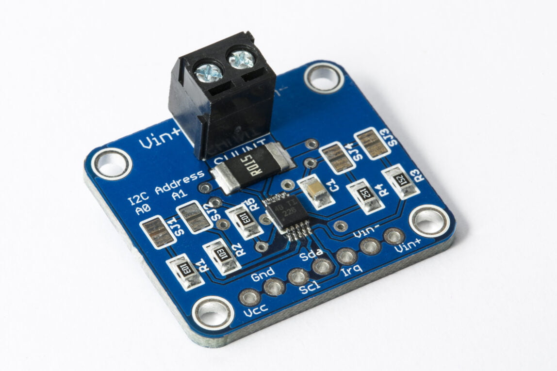 Current, Voltage and power consumption measurement for 0 – 36V and 0 – 4.5A